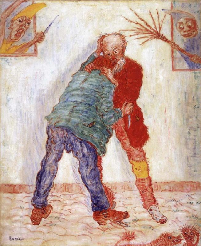 James Ensor The Fight China oil painting art